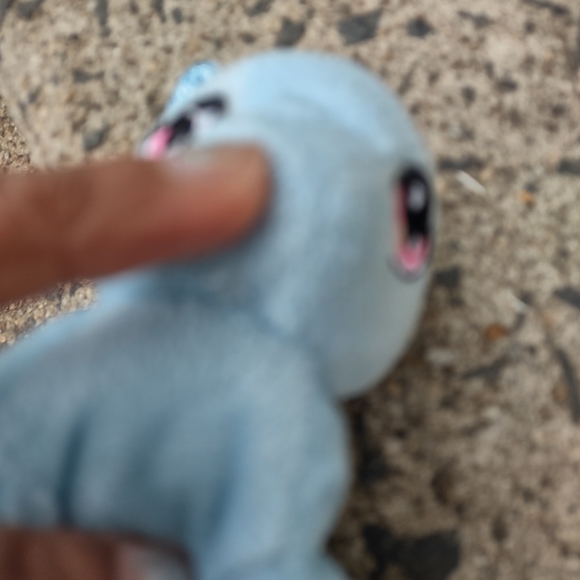 ✓Baby Pony unicorn Horse plush Greenbriar Baby blue with Candy Striped Mane - Picture 8 of 14